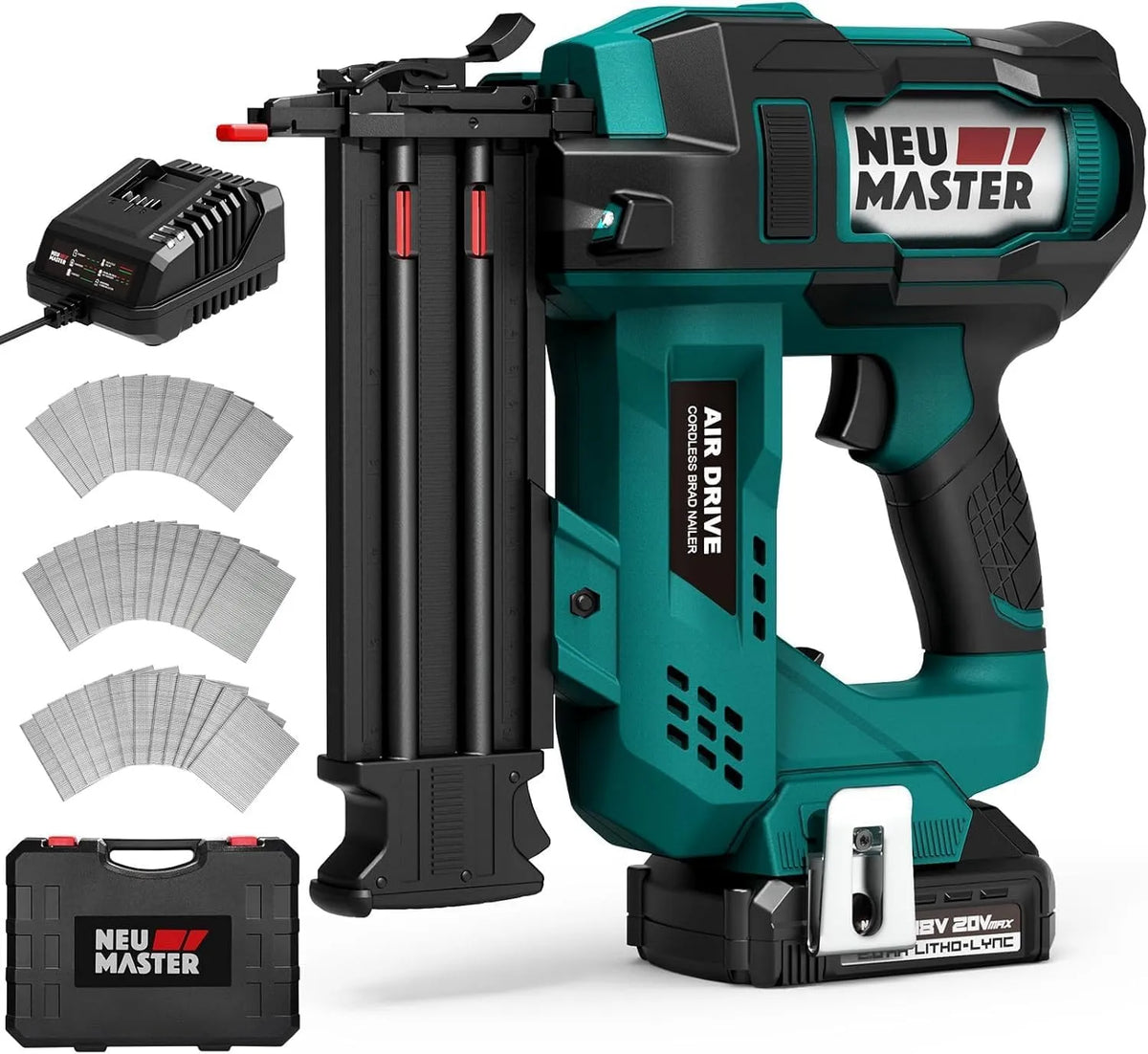 Akku-Nagler und Elektrotacker: MASTER, Akku-Betrieb, für gewerblichen Einsatz, 50 mm, 18V, für Werkstatt und Heimwerken