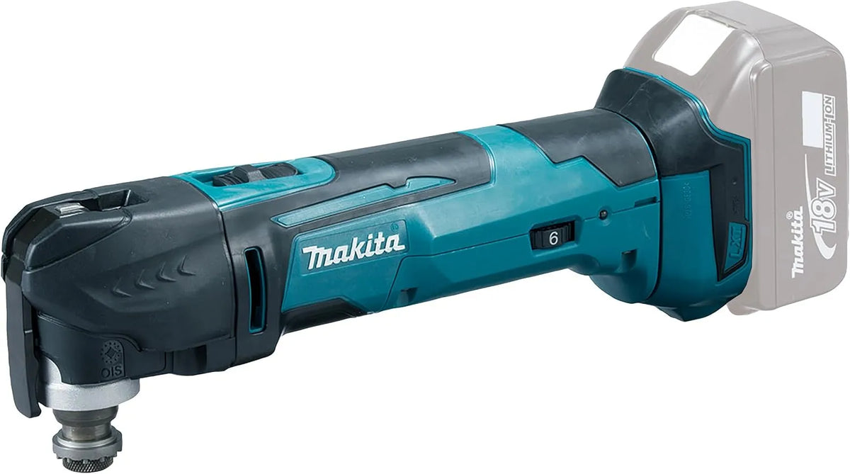 Makita DTM51Z Akku-Multifunktionswerkzeug zum Trennen, Schleifen und Nacharbeiten an engen Stellen 18 V ohne Akku – Akku-Betrieb