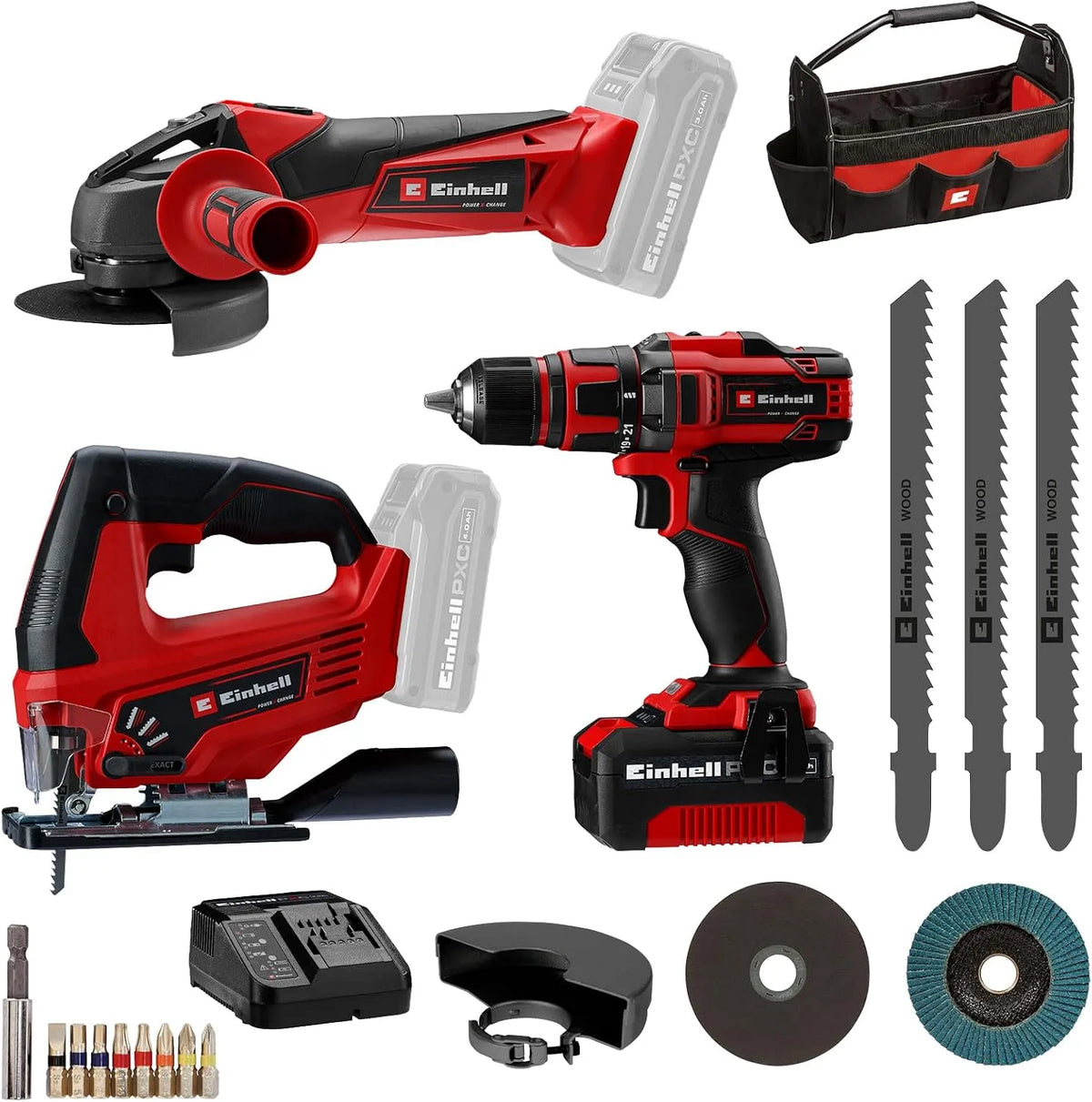 Einhell CD 18 Winkelschleifer: TE-CD, Akku-Betrieb, 18 V, 4,0 Ah