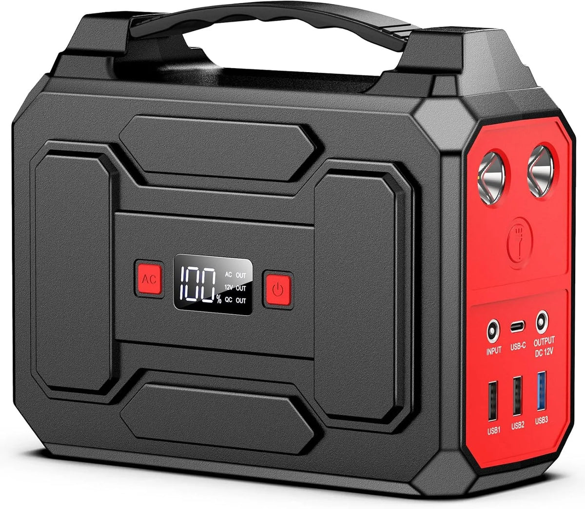 Tragbare Powerstation und Solargenerator, 99Wh, 27000mAh, 100W, 18W, solarbetrieben, für Camping und Wohnmobil