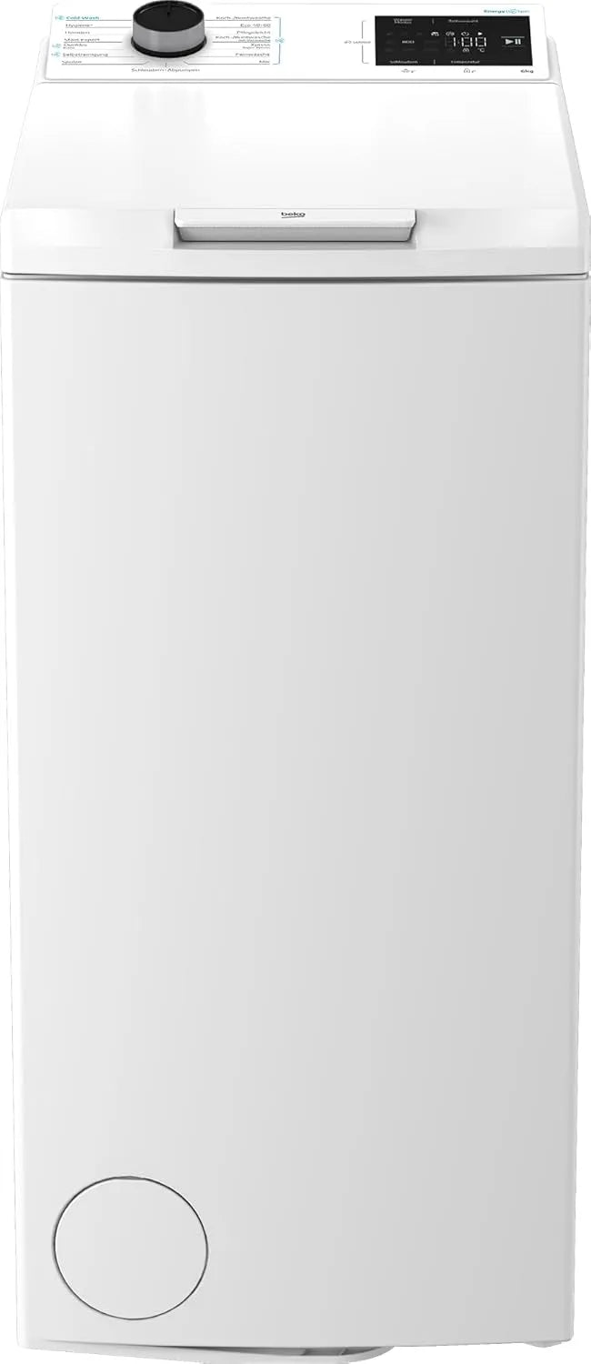 Beko 6 kg, BTL W ES Waschvollautomat Toplader, 1200 U/Min., EnergySpin 61A, 15 Programme, Hygiene+, ProSmart Inverter Motor, Weiß, StainExpert