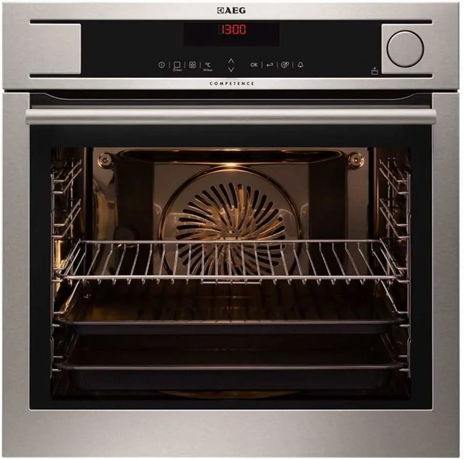 AEG BS8304101M Backofen, 70 L, Einbau, Dampf, Edelstahl, mit 24 Backofenfunktionen, 70 Liter