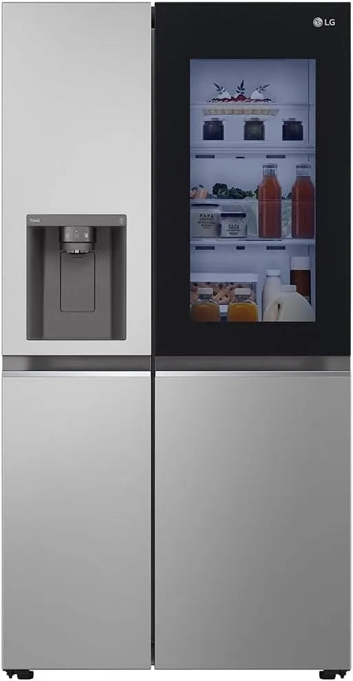 LG GSGV81PYLL Kühlschrank, 635 L, Energieklasse E, No Frost, WLAN, Gefrierfach, Inverter, Total NoFrost, Klasse E, Instaview, Eis, Crushed Ice