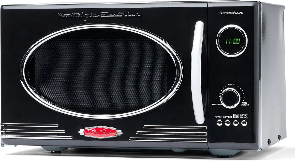 Mikrowelle 800-Watt-Modell, 25 L, Mikrowellenofen, Schwarz, 12 vorprogrammierte Kochprogramme, Küchenapparate, 25 Liter, Digitaluhr