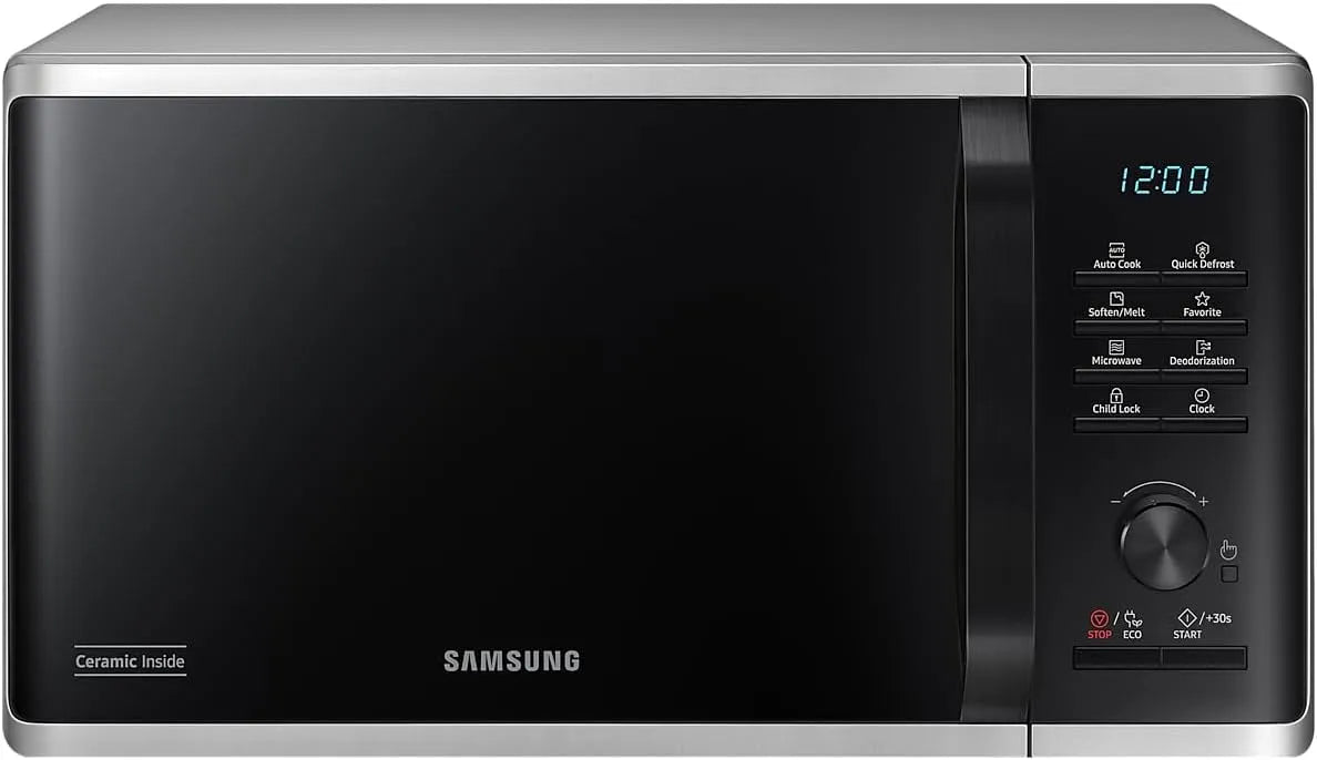 Samsung MS23B3515AS Mikrowelle, 23 L, 800 W, Mikrowellenofen, Silber