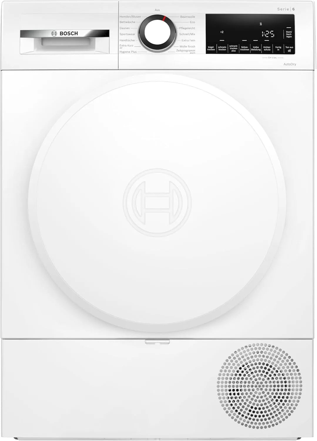 Bosch Serie 6 WQG233D21 Wäschetrockner, 9 kg, Bosch Serie 6 Wärmepumpentrockner 9 kg Halbe Beladung WQG233D21