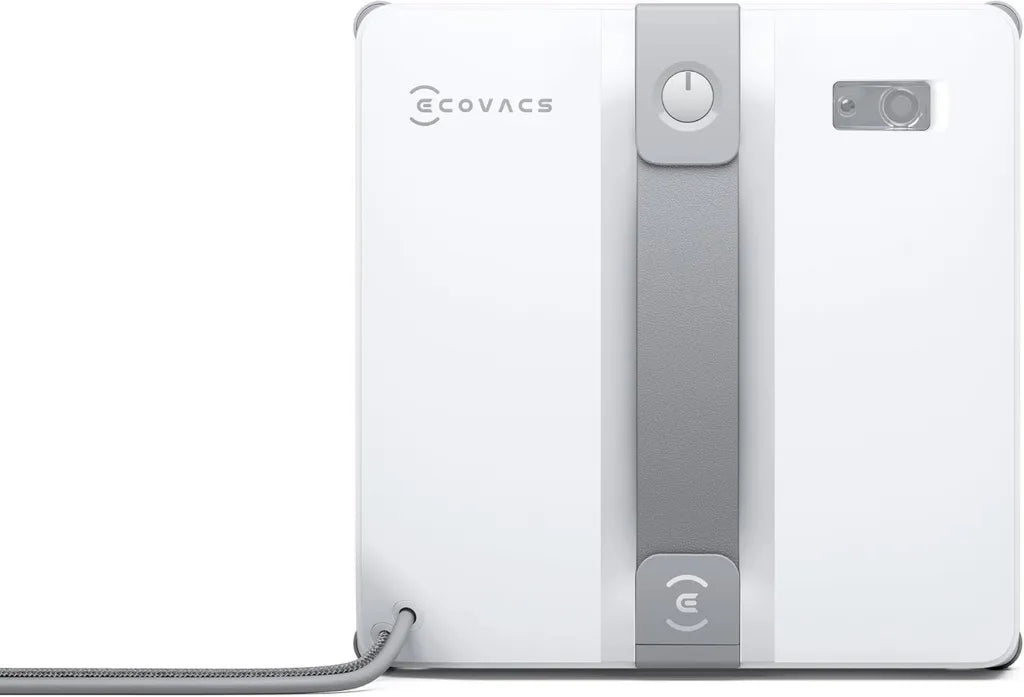 ECOVACS WINBOT Mini Fensterroboter, kompakte Bauweise, Ultraschall-Sprühfunktion, 9-faches Sicherheitssystem, intelligente Routenplanung, 4 Modi, Anti-Rutsch-Technologie, Grau