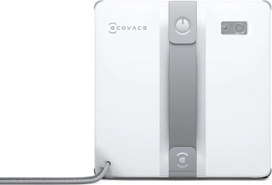 ECOVACS WINBOT Mini Fensterroboter, kompakte Bauweise, Ultraschall-Sprühfunktion, 9-faches Sicherheitssystem, intelligente Routenplanung, 4 Modi, Anti-Rutsch-Technologie, Grau
