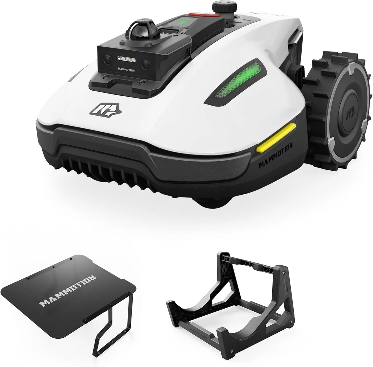YUKA mini 2 1000 Mähroboter ohne Begrenzungskabel mit Autowaschanlage: drehbar, mit Kamera, 60 mm, für Fahrzeugpflege