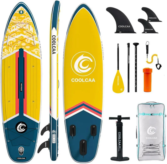 Aufblasbares Stand-Up Paddle Board 355cm - Extra Groß & Stabil, inklusive Zubehör & Tragetasche, bis 222 kg