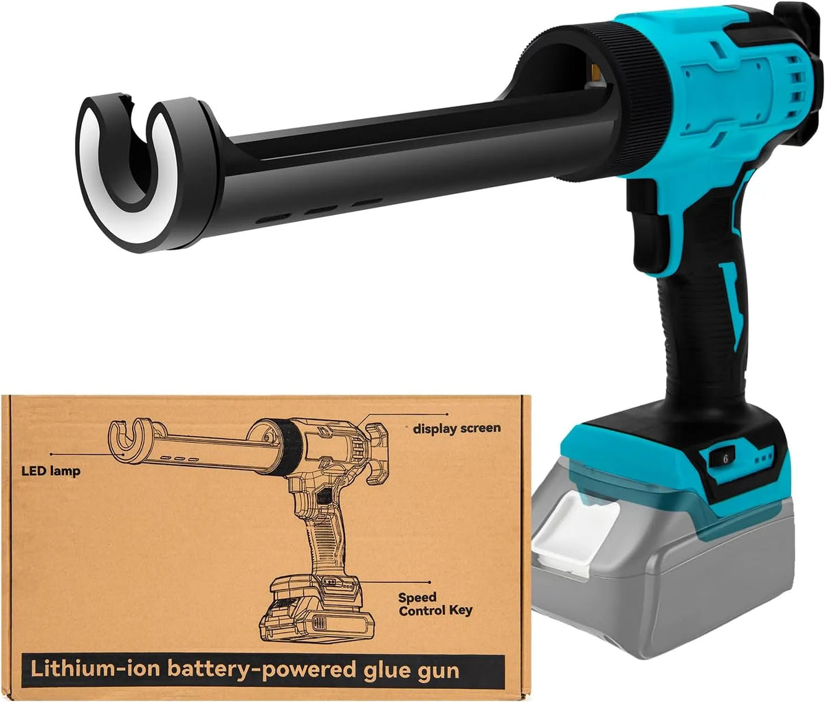 Makita 18V Akku-Kartuschenpistole Kompatibel mit 18V Akku – Akku-Betrieb, LED-Anzeige, 300 ml, 6 Geschwindigkeiten