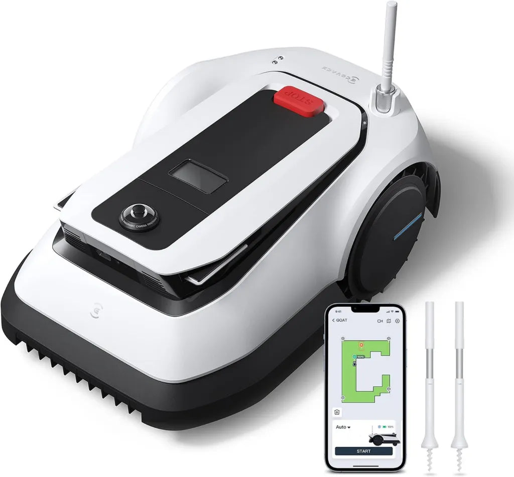 ECOVACS GOAT G1 Rasenroboter ohne Begrenzungskabel für 1600 qm Gärten, 3D-Hindernisvermeidung, smarte Routenplanung