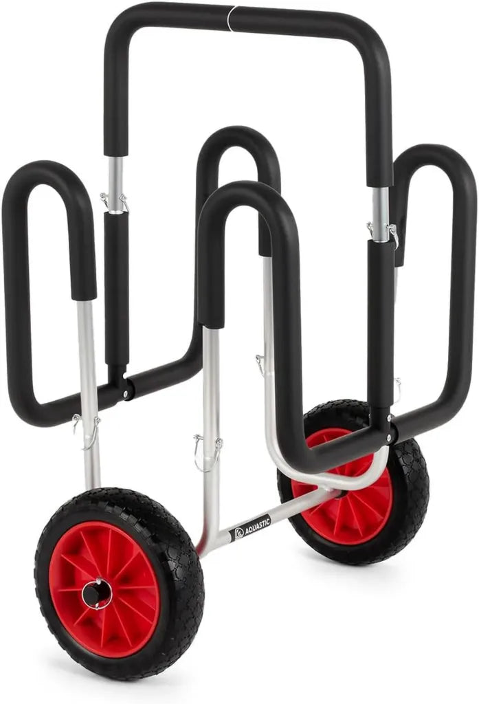 AQUASTIC SUP-Trolley für 2 Boards, Aluminium, 60 kg Tragkraft, 10-Zoll-Räder, kratzfest