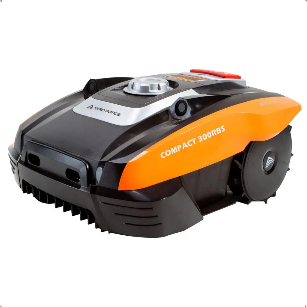 Yard Force Compact 300RBS Rasenmäherroboter für Kleine Gärten bis 300 m² mit iRadar Sensor und App-Steuerung
