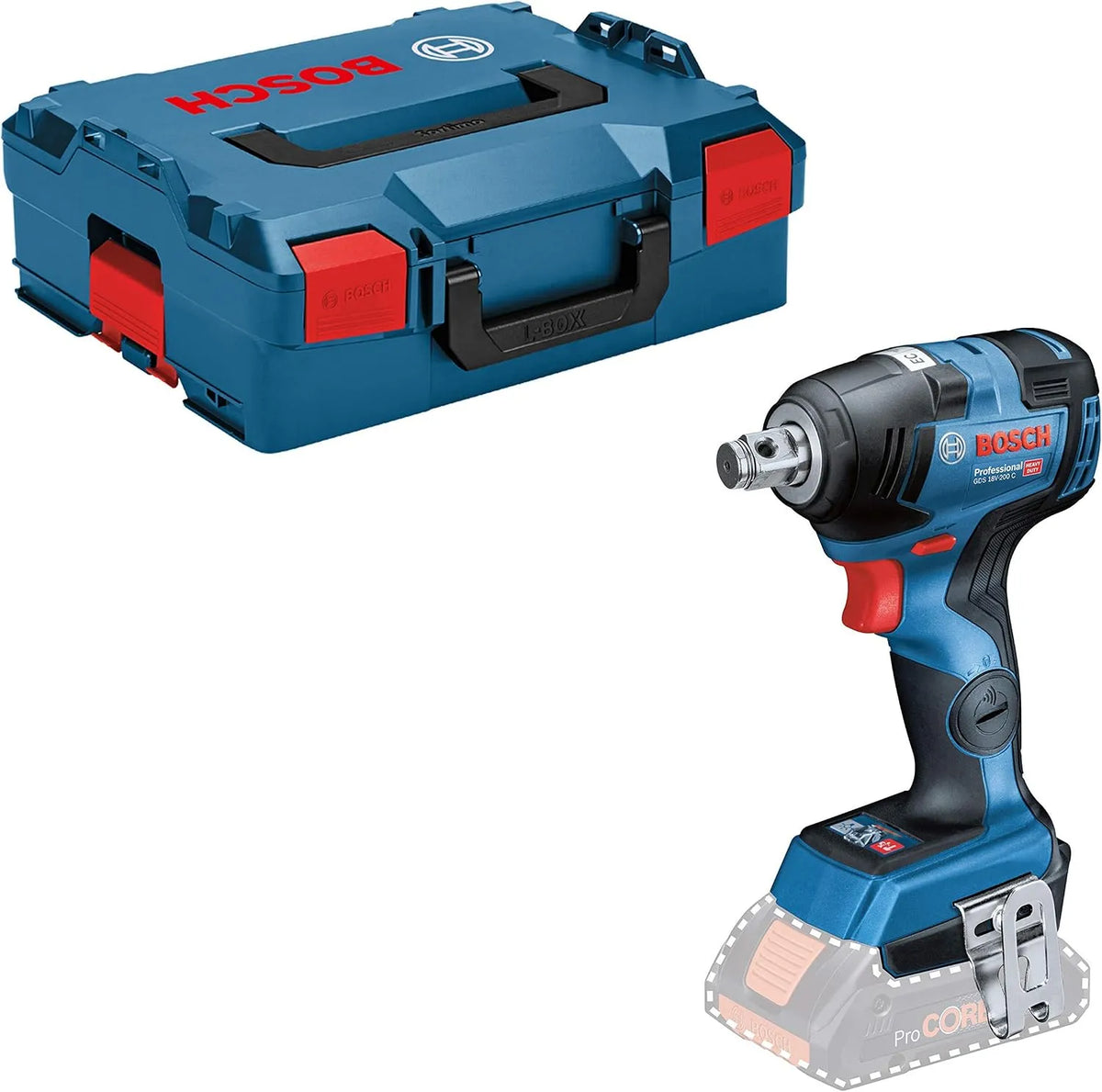 Bosch Schlagschrauber und Impulsschrauber, GDS, Akku-Betrieb, für gewerblichen Einsatz, 18V, 200Nm