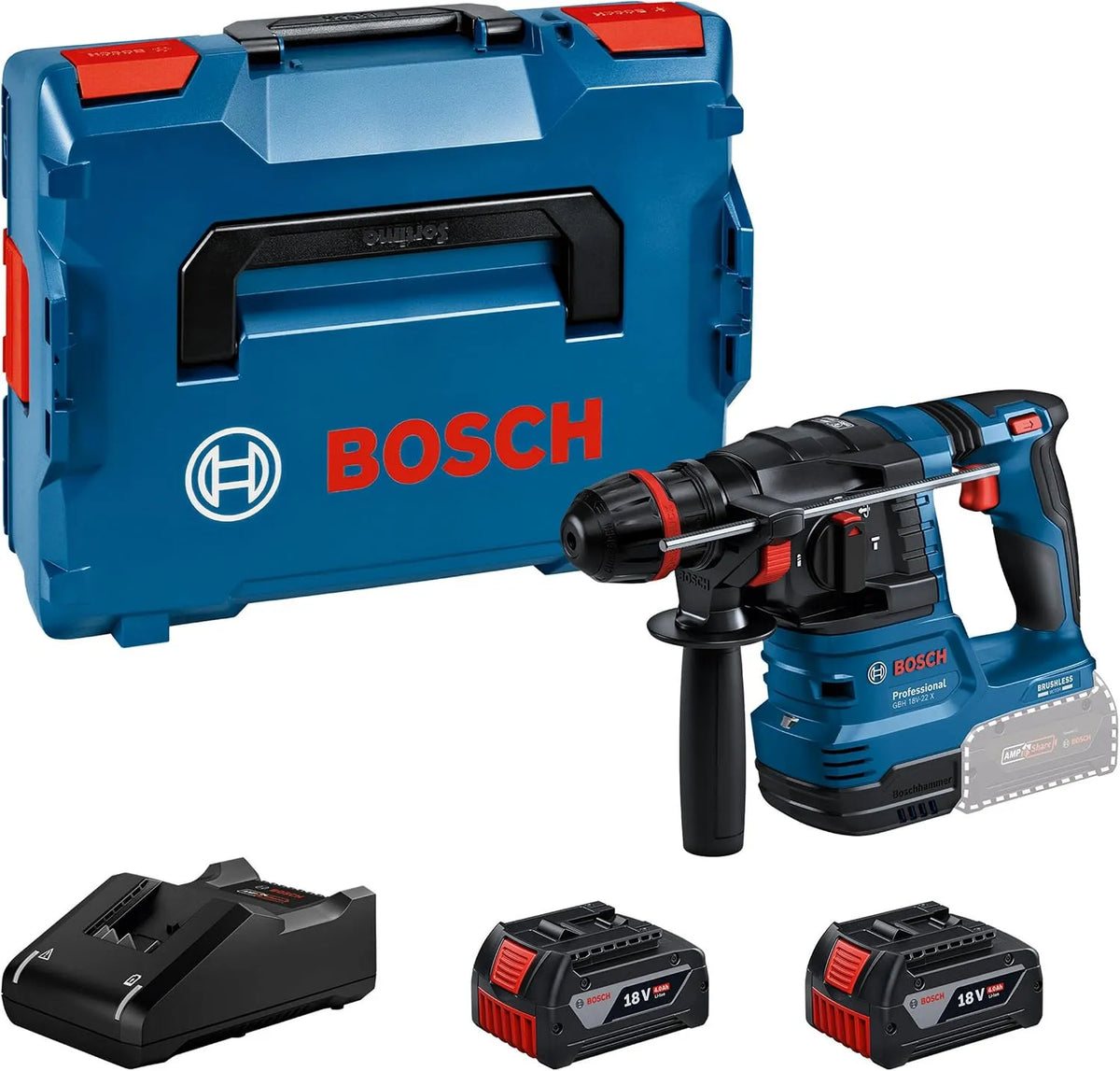 Bosch PRO BOXX 136 Bohrhammer: Akku-Betrieb, 18V, 4.0Ah