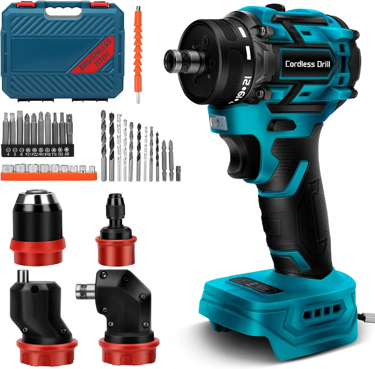 Makita 18 Akku Bohrschrauber Set kompatibel mit 18 V, Akku-Betrieb, kompakte Bauweise, für Werkstatt und Heimwerken