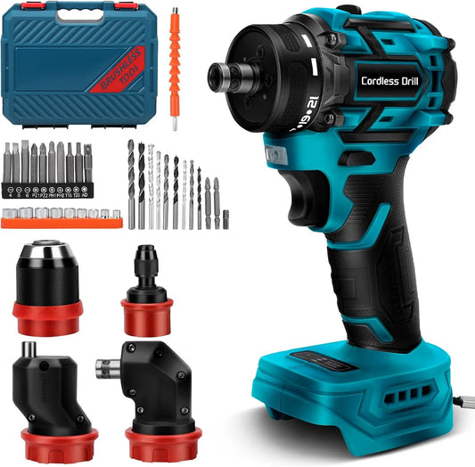 Makita 18 Akku Bohrschrauber Set kompatibel mit 18 V, Akku-Betrieb, kompakte Bauweise, für Werkstatt und Heimwerken