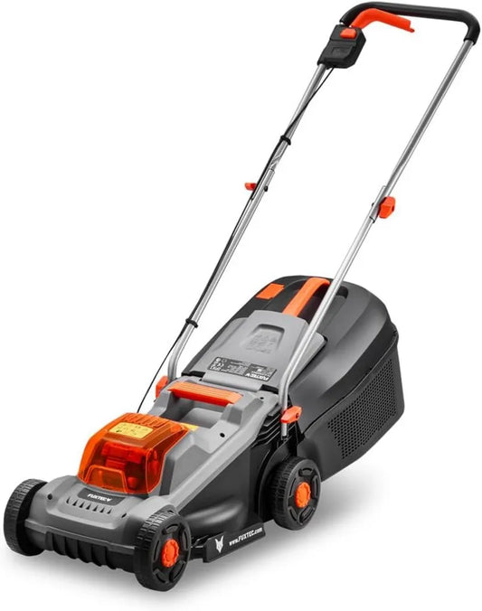 FUXTEC 20V Akku-Rasenmäher FX-E1RM20ECO, kompakter Gartenmäher für bis zu 200 m², 30 L Fangkorb, 30 cm Schnittbreite, Akku nicht enthalten