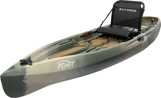 NuCanoe Flint – Robustes Angelkajak mit Fusion-Sitz und Plug-&-Play-System, 343x84 cm