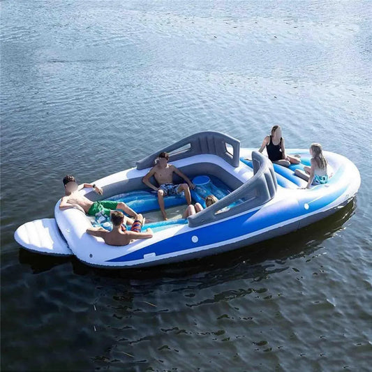 Hochwertiges PVC-Schlauchboot für 1-6 Personen - Perfekt für Angelfahrten und Wassersportaktivitäten