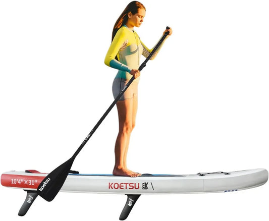 Aufblasbares SUP-Board Set 315 cm mit Paddel, Pumpe und Tasche für Familie und Windsurfen