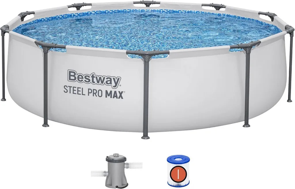 Bestway Stahlrahmen Pool Set rund 3 Meter