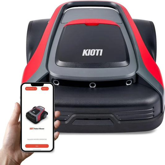 KIOTI GPS Rasenmäher-Roboter 3000m² mit LTE und App-Steuerung, Regensensor, Automatische Rückkehr zur Ladestation