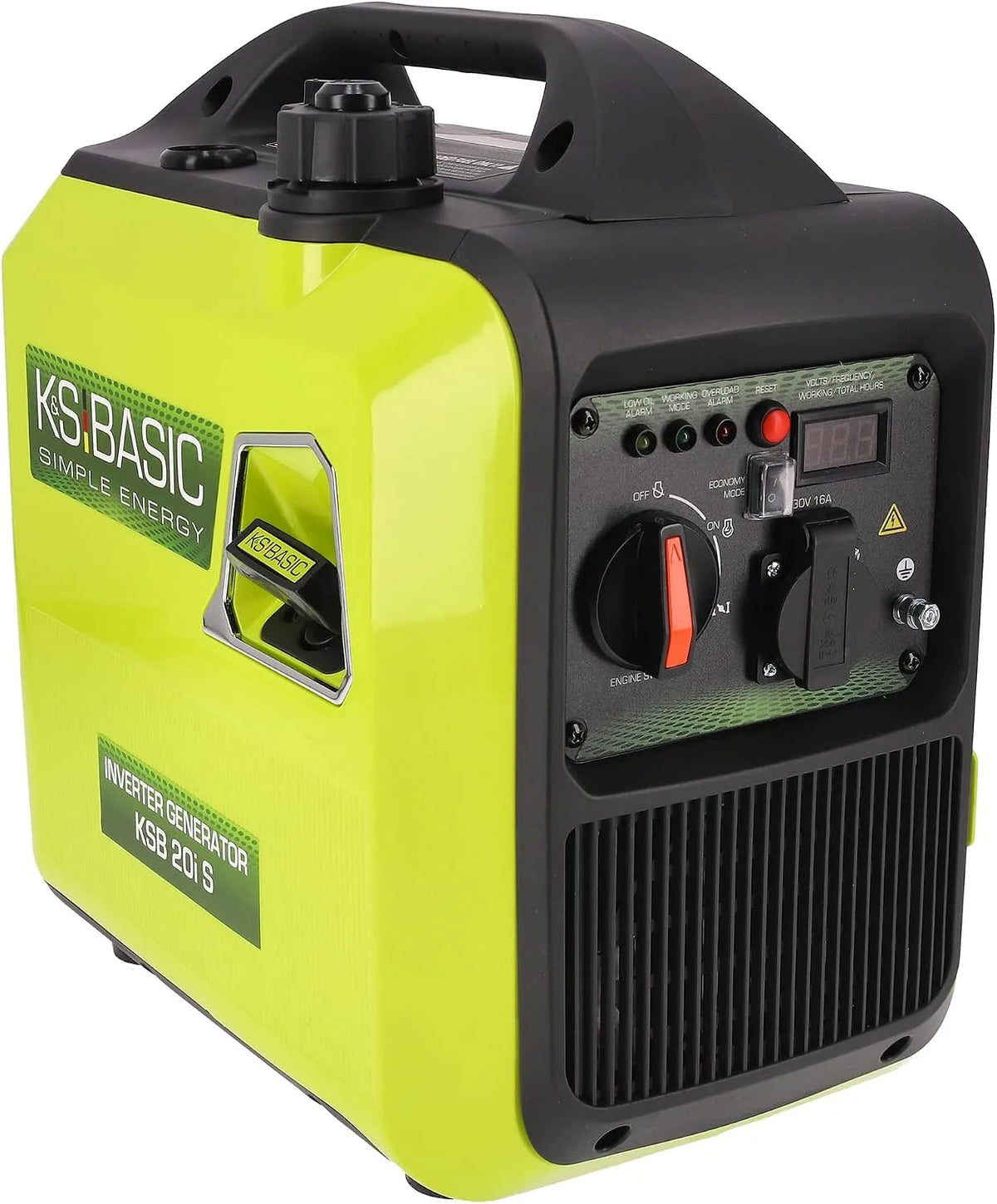 K&S BASIC DC-AC-Wechselrichter und Spannungswandler, 2000 W, 1,8 kW, für Camping und Wohnmobil, Inverter-Technologie, 230V