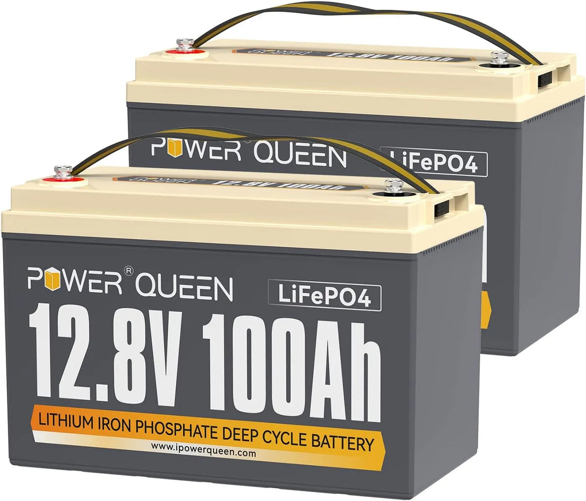 Lithium LiFePO4 LiFePO4-Batterie und Solar-Speicherbatterie, 100Ah, 12V, solarbetrieben, mit BMS, für Camping und Wohnmobil