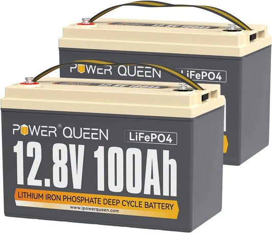 Lithium LiFePO4 LiFePO4-Batterie und Solar-Speicherbatterie, 100Ah, 12V, solarbetrieben, mit BMS, für Camping und Wohnmobil