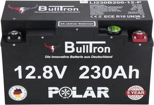 LiFePO4 LiFePO4-Batterie und Solar-Speicherbatterie, 230Ah, 12,8V, mit BMS, mit Bluetooth, 200A, IP65