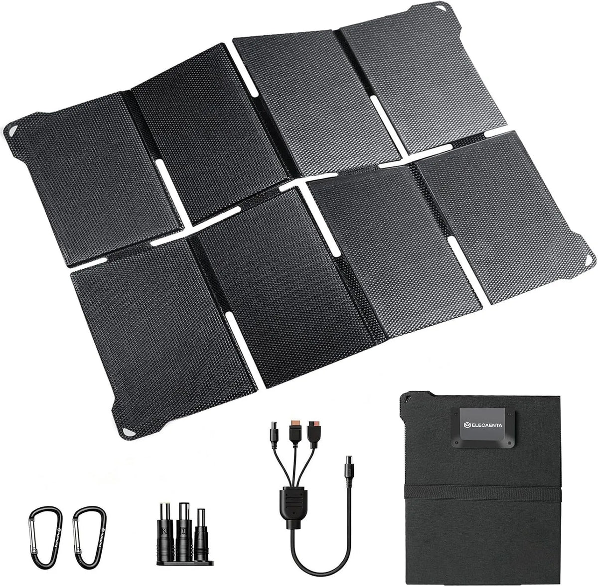 QC3.0 Zubehör für tragbare Powerstation und Lade- und Anschlusszubehör, 80W, solarbetrieben, faltbar, mit USB-C, 60W, IP68