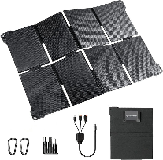 QC3.0 Zubehör für tragbare Powerstation und Lade- und Anschlusszubehör, 80W, solarbetrieben, faltbar, mit USB-C, 60W, IP68