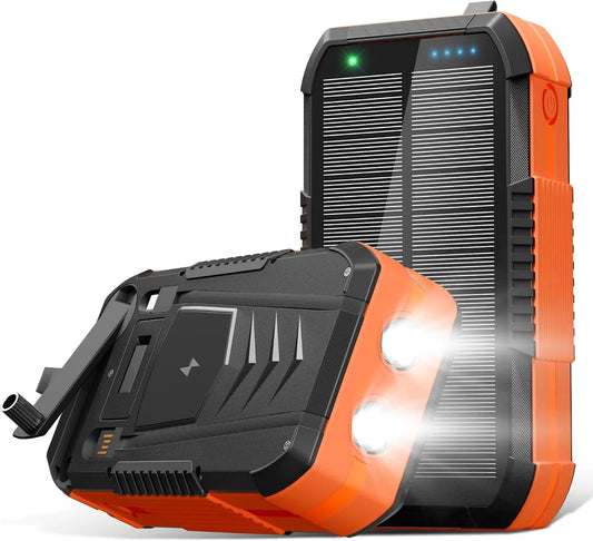 Schnelllade-Powerbank und Mobiler Zusatzakku, solarbetrieben, 70000mAh, 30W, mit USB-C, Schnellladefunktion, für Camping und Wohnmobil
