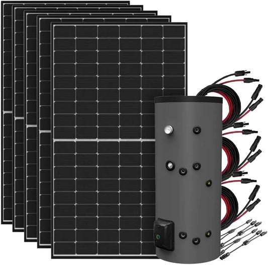 Solarmodul und Photovoltaikpanel, 2,25kW, bifazial, 1800W, 450W, 200L, für netzunabhängige Solaranlagen