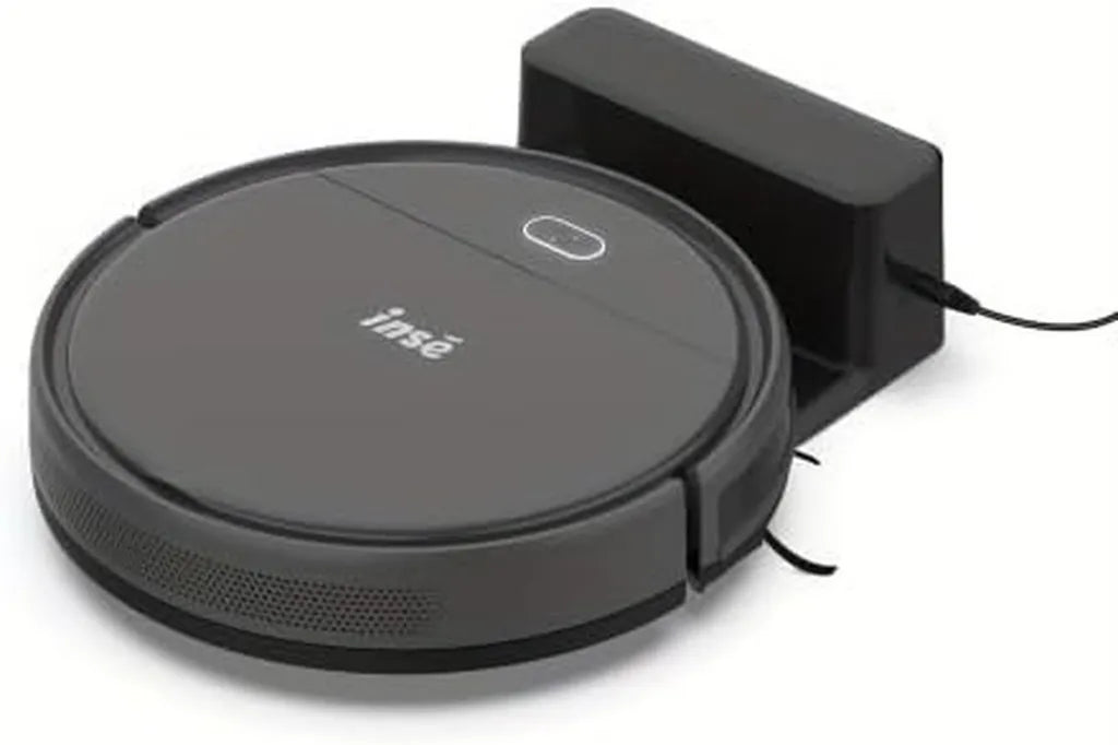 Kompakter Saugroboter mit 9000Pa und Wischfunktion, 3-in-1 für Auto und Zuhause, ultraflach 7,2 cm, 2000mAh Akku, 100 Minuten Laufzeit, Anti-Sturz und Hinderniserkennung, grau
