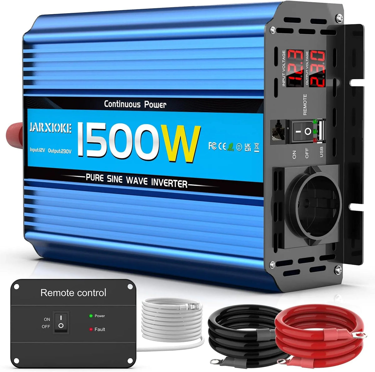 DC-AC-Wechselrichter und Spannungswandler, solarbetrieben, 1500W, 3000W, 12v, 230v