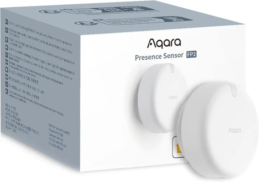 Aqara Präsenzmelder FP2 mit AI-Technologie & mmWave Radar, Zonen- und Mehrpersonenerkennung, Sturzerkennung, Kompatibel mit HomeKit und mehr