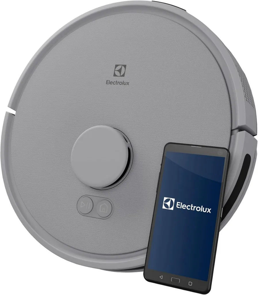 Electrolux Saugroboter mit Lidar-Technologie, 4000 Pa Saugleistung, smarte Navigation, 140 Min. Laufzeit, 2-in-1 Funktion, App-Steuerung, Urban Grey