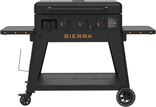 PIT BOSS Tischgrill Sierra Onyx Edition – Tragbarer BBQ Gasgrill mit 3458 cm² Grillfläche