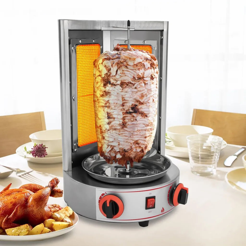 Edelstahl Dönergrill Gas 4300W für Kebab und Gyros