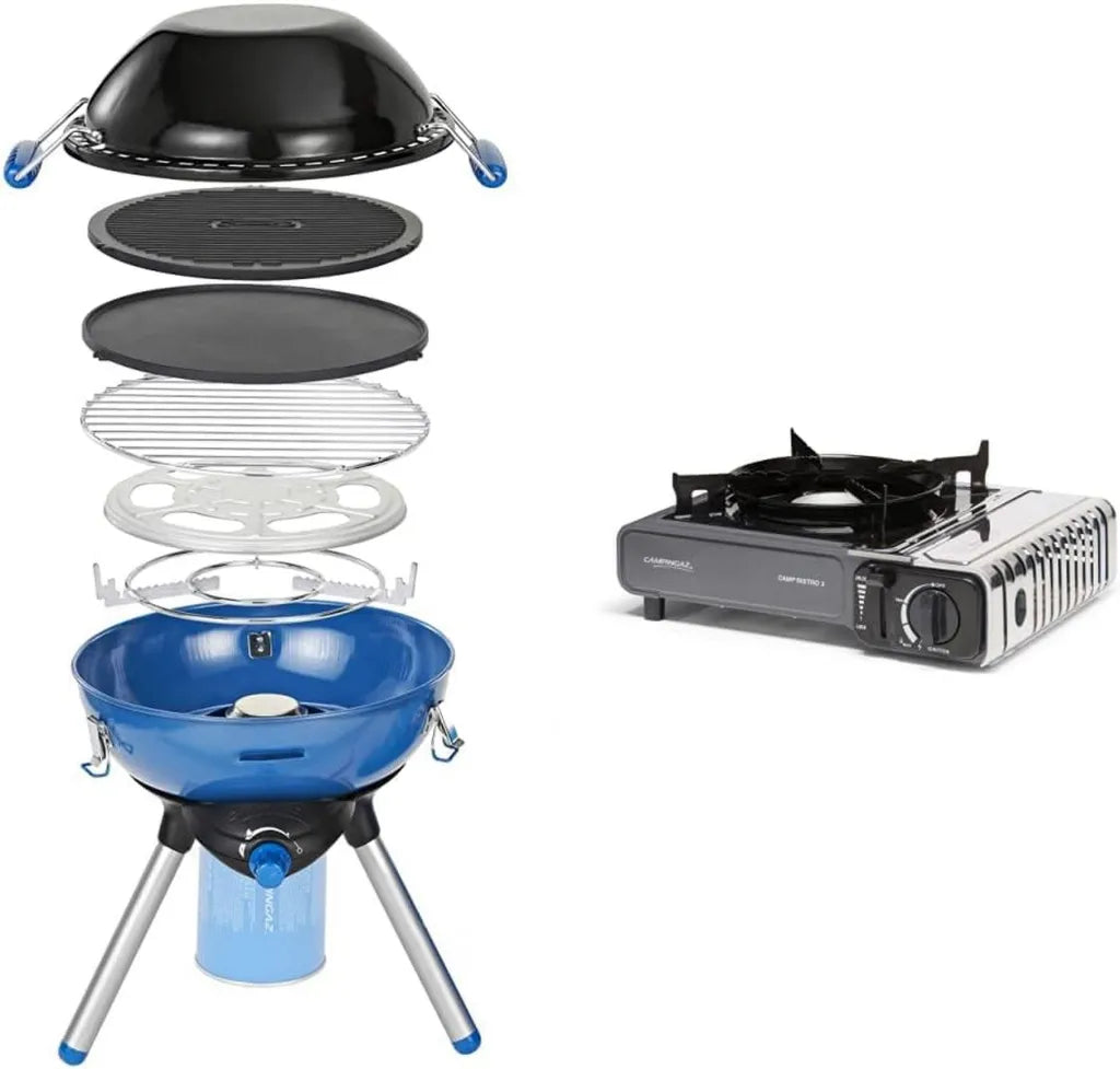 Campingaz Gaskocher Party Grill & Camp Bistro 3, kompakt und tragbar, 2200W Leistung