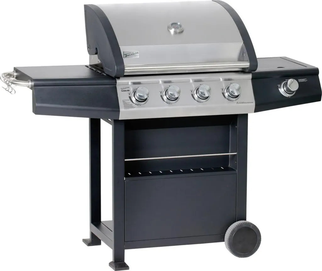 TrendLine Gasgrill Cordoba 410 mit 4 Edelstahlbrennern und Grillwagen