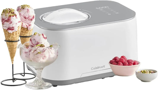 Cuisinart Eismaschine mit Aktivkühlung | 3 Programme | Eis, Sorbet & Joghurt | Kein Vorkühlen erforderlich | Fertig in 40 Min | Kühlfunktion inklusive