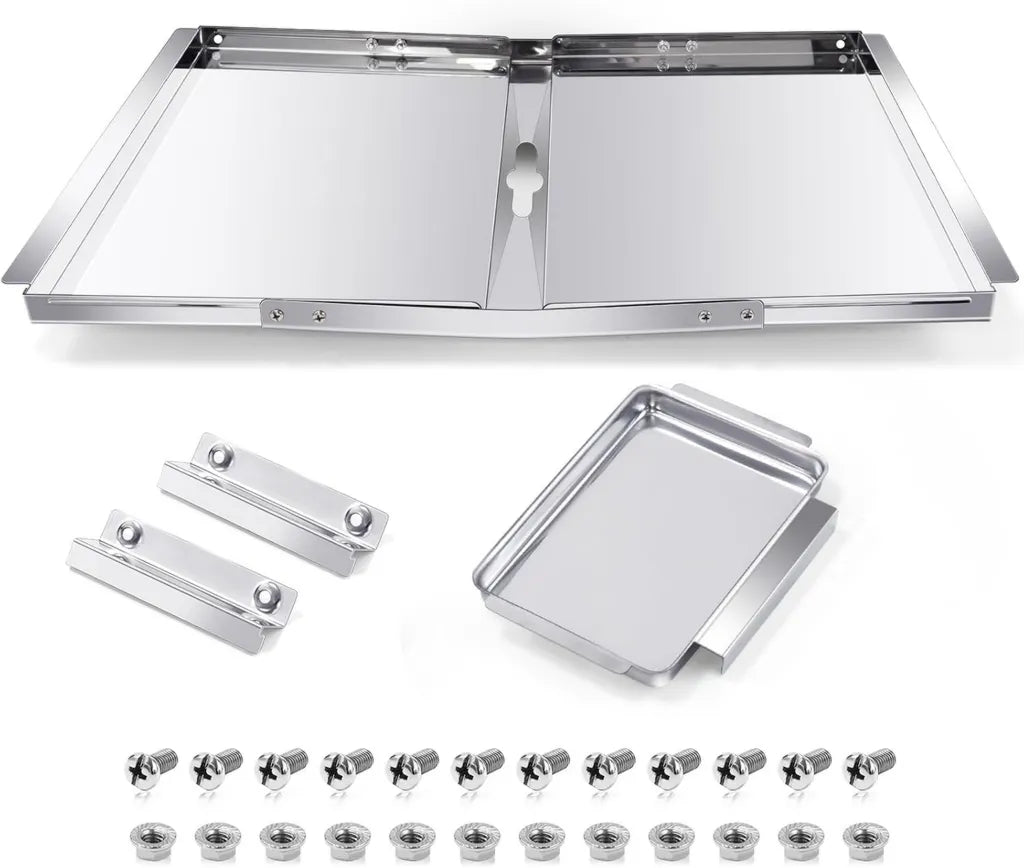Verstellbare Fettauffangschale für verschiedene Grillmodelle, 76,2 - 91,4 cm