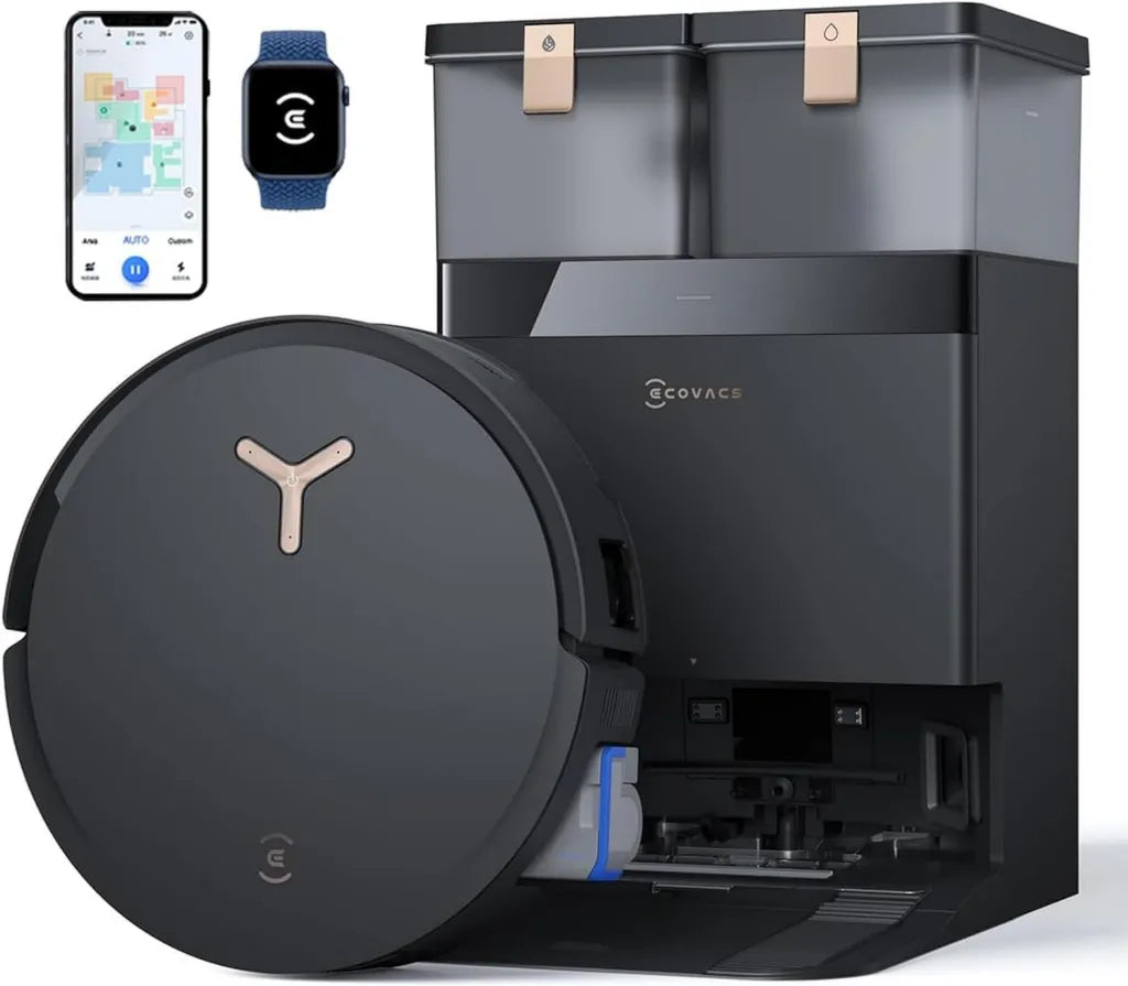 ECOVACS DEEBOT X8 PRO Saugroboter mit innovativer Wischtechnologie, starker Saugkraft und Selbstreinigung, All-in-One-Station