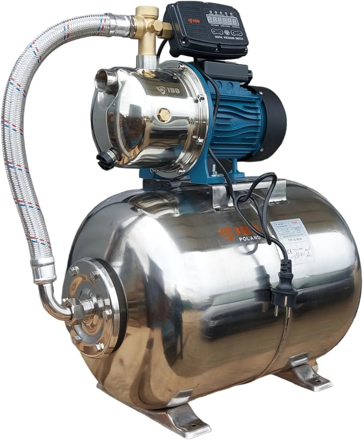 Hauswasserwerk und Garten-Druckpumpe, 3600L/h, 5bar, 50L
