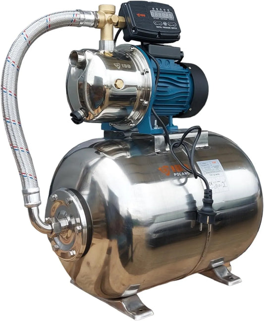 Hauswasserwerk und Garten-Druckpumpe, 3600L/h, 5bar, 50L