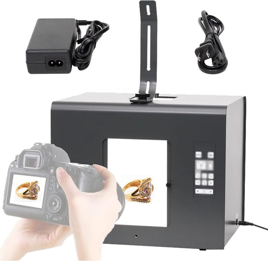 Fotostudio Lichtbox mit 6 Beleuchtungsmodi & Dimmen - LED-Anzeige